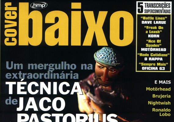 Matéria na revista Cover Baixo sobre seu DVD aula